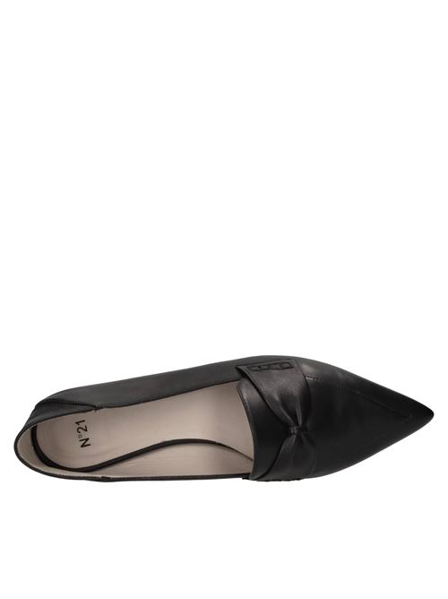 Ballerine in pelle N°21 | GPLF001NP1 N001NERO